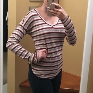 comfy n soft horizontal stripe sweater